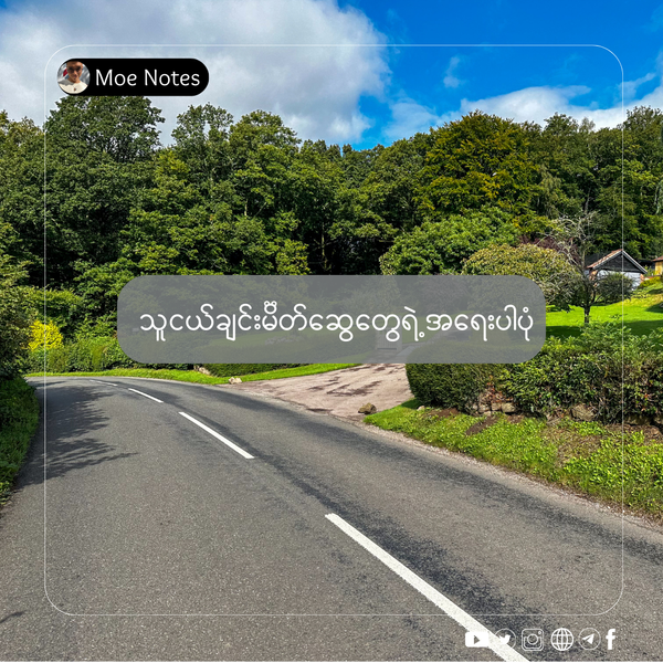 သူငယ်ချင်းမိတ်ဆွေတွေရဲ့အရေးပါပုံ